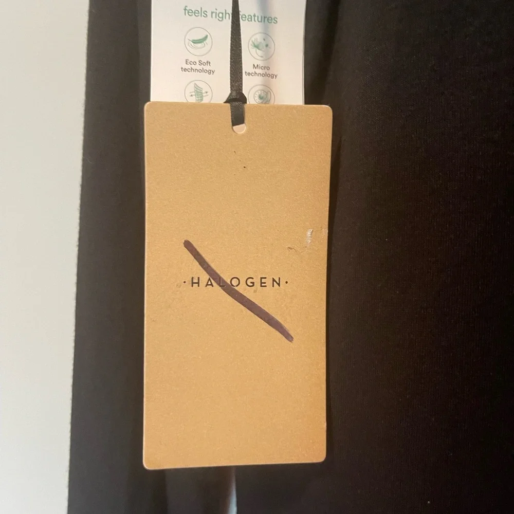 NWT Halogen Black Stretchy Tunic Top - Picture 4 of 4